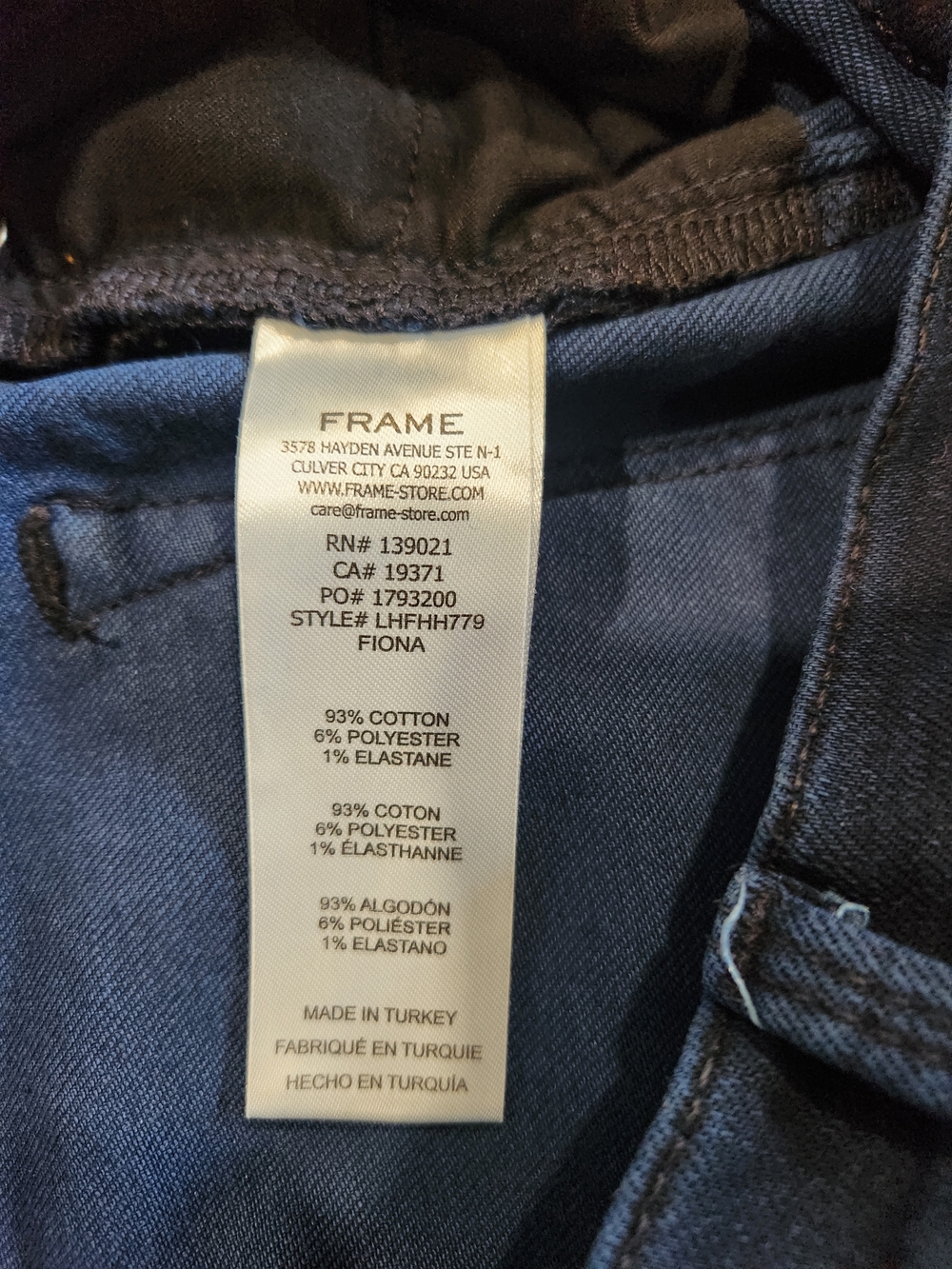 Frame Le High Flare Jeans, Fiona Wash, Size 30 - Picture 8 of 8